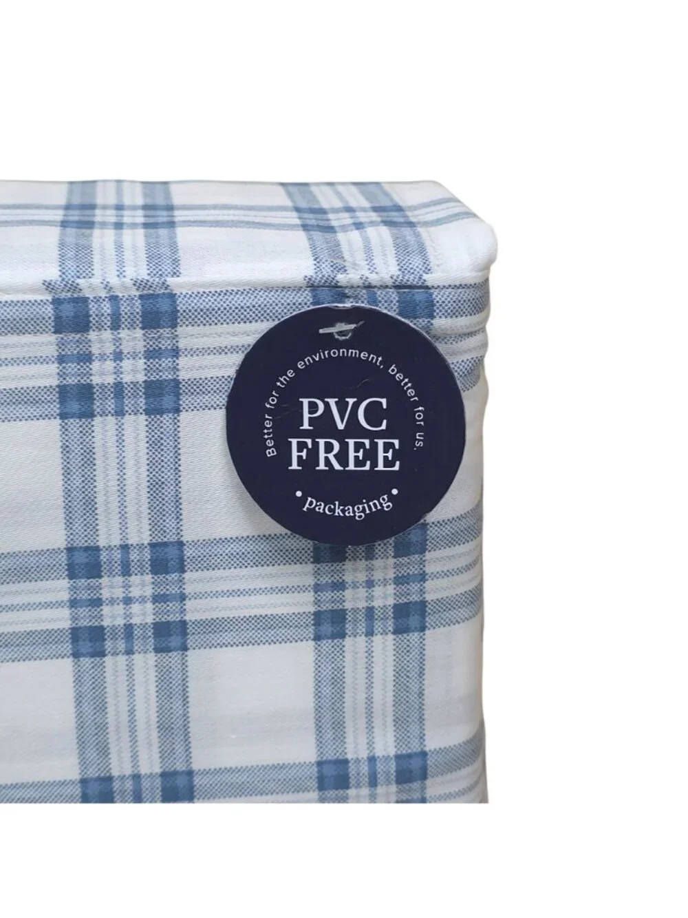 Brooks Brothers Plaid 100% Cotton Queen Sheet Set With PVC-Free Packaging